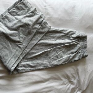 Skims wide leg cotton jersey Gray pants